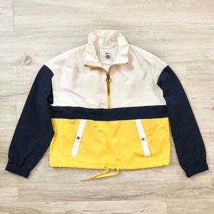 Oversized Quarter Zip Windbreaker